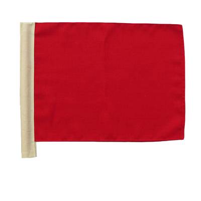 Red flag (excluding wooden poles)